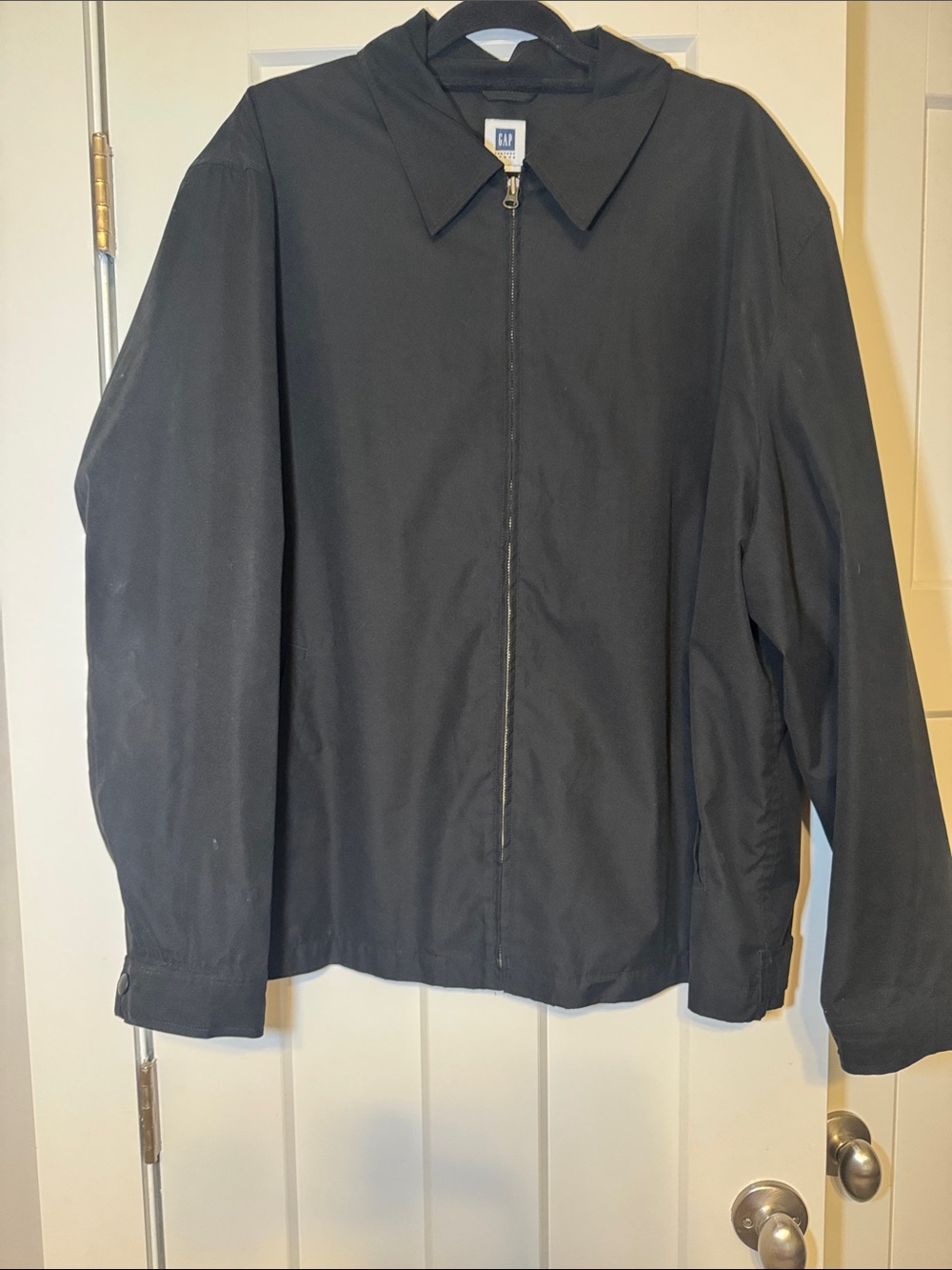 GAP Black Lightweight Zip Shirt Jacket